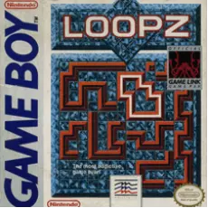 Loopz Game Boy box art – classic retro game for GameBoy