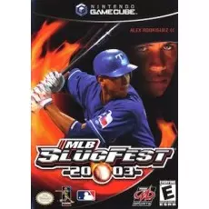 MLB Slugfest 2003 GameCube box art – sports game for Nintendo GameCube