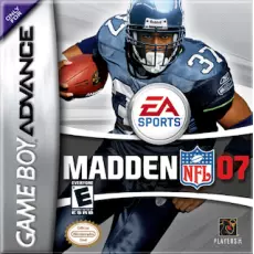 Madden 2007 art work – sports game for Nintendo Game Boy Advance