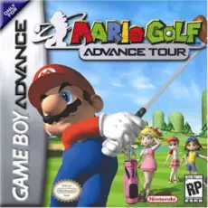Mario Golf Advance Tour art work – platformer for Nintendo Game Boy Advance