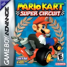 Mario Kart Super Circuit art work – platformer for Nintendo Game Boy Advance