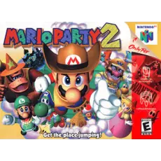 Mario Party 2 N64 box art – platformer for Nintendo 64