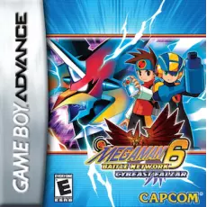 Mega Man Battle Network 6 Cybeast Falzar art work – action platformer for Nintendo Game Boy Advance