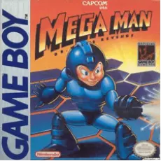 Mega Man: Dr Wily's Revenge Game Boy box art – classic retro game for GameBoy