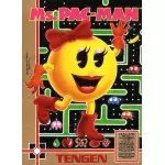 Ms Pac Man NES box art – classic 8-bit game for Nintendo NES