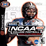 NCAA College Football 2K2 art work for the sega DreamCast