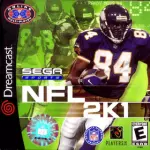 NFL 2K1 art work for the sega DreamCast