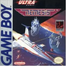 Nemesis Game Boy box art – classic retro game for GameBoy