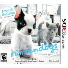 Nintendogs + Cats French Bulldog & New Friends art work – action game for Nintendo 3DS