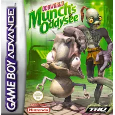 Oddworld Munch's Oddysee art work – action game for Nintendo Game Boy Advance