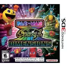 Pac-Man & Galaga Dimensions art work – action game for Nintendo 3DS
