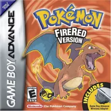 Pokemon FireRed Version art work – RPG for Nintendo Game Boy Advance