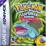 Pokemon LeafGreen Version art work – RPG for Nintendo Game Boy Advance