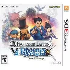 Professor Layton vs. Phoenix Wright Ace Attorney art work – flight combat game for Nintendo 3DS