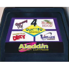 Quattro Adventure [Aladdin] NES box art – classic 8-bit game for Nintendo NES