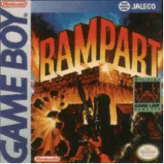 Rampart Game Boy box art – classic retro game for GameBoy