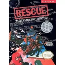 Rescue the Embassy Mission NES box art – classic 8-bit game for Nintendo NES