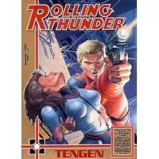 Rolling Thunder NES box art – classic 8-bit game for Nintendo NES