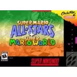Super Mario All-stars and Super Mario World SNES box art – platformer for Super Nintendo