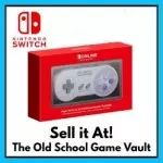 Nintendo Switch SNES Controller box art – used Switch accessory trade in