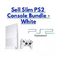 PlayStation 2 Slim Pearl White Console Bundle – limited edition PS2 system with accessories