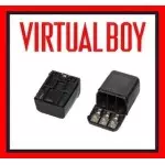 Alt Text: Virtual Boy AA battery pack accessory with attached power cable shown in clean condition