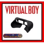 Virtual Boy visor accessory shown separately, padded shade part that attaches to console