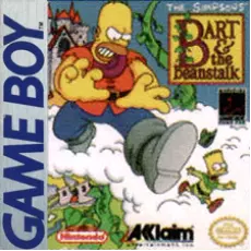The Simpsons Bart and the Beanstalk Game Boy box art – classic retro game for GameBoy