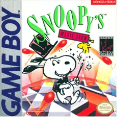 Snoopy Magic Show Game Boy box art – classic retro game for GameBoy