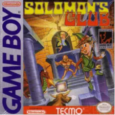 Solomon's Club Game Boy box art – classic retro game for GameBoy