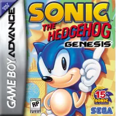 Sonic The Hedgehog Genesis art work – high-speed platformer for Nintendo Game Boy Advance