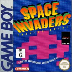 Space Invaders Game Boy box art – classic retro game for GameBoy