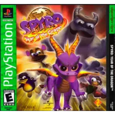 Spyro Year of the Dragon [Greatest Hits] art work – video game for PS1