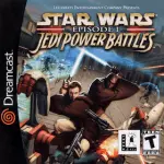 Star Wars Episode I Jedi Power Battles art work for the sega DreamCast