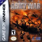 Super Army War art work – action game for Nintendo Game Boy Advance