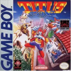 Titus the Fox Game Boy box art – classic retro game for GameBoy