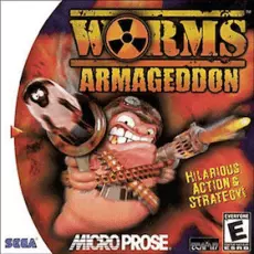 Worms Armageddon art work for the sega DreamCast