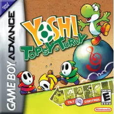 Yoshi Topsy Turvy art work – platformer for Nintendo Game Boy Advance