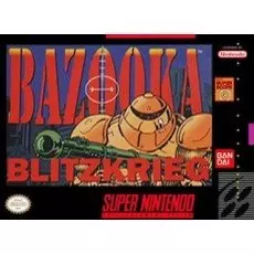 Bazooka Blitzkrieg SNES box art – retro game for Super Nintendo