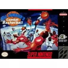 Bill Laimbeer's Combat Basketball SNES box art – retro game for Super Nintendo
