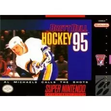 Brett Hull Hockey '95 SNES box art – sports game for Super Nintendo