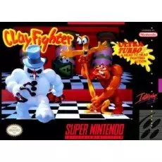ClayFighter SNES box art – fighting game for Super Nintendo