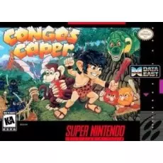 Congo's Caper SNES box art – retro game for Super Nintendo