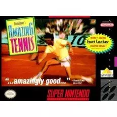 David Crane's Amazing Tennis SNES box art – retro game for Super Nintendo