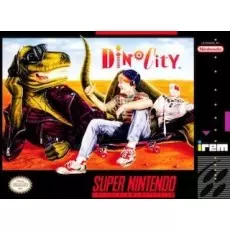 Dino City SNES box art – retro game for Super Nintendo