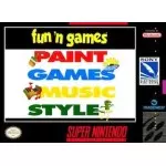 Fun 'n Games SNES box art – retro game for Super Nintendo