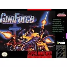 Gunforce SNES box art – retro game for Super Nintendo