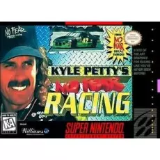 Kyle Petty's No Fear Racing SNES box art – racing game for Super Nintendo
