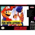Mario's Early Years Fun with Letters SNES box art – platformer for Super Nintendo