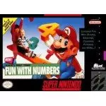 Mario's Early Years Fun With Numbers SNES box art – platformer for Super Nintendo
